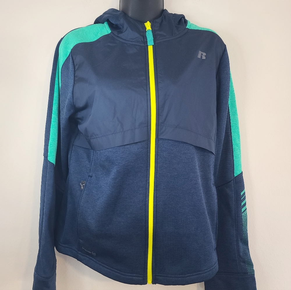 Russell Athletic Navy and Teal Jacket